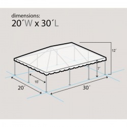 20x30 r1 4 dim drwng wcf 701239505 Party Tent 20x30-White